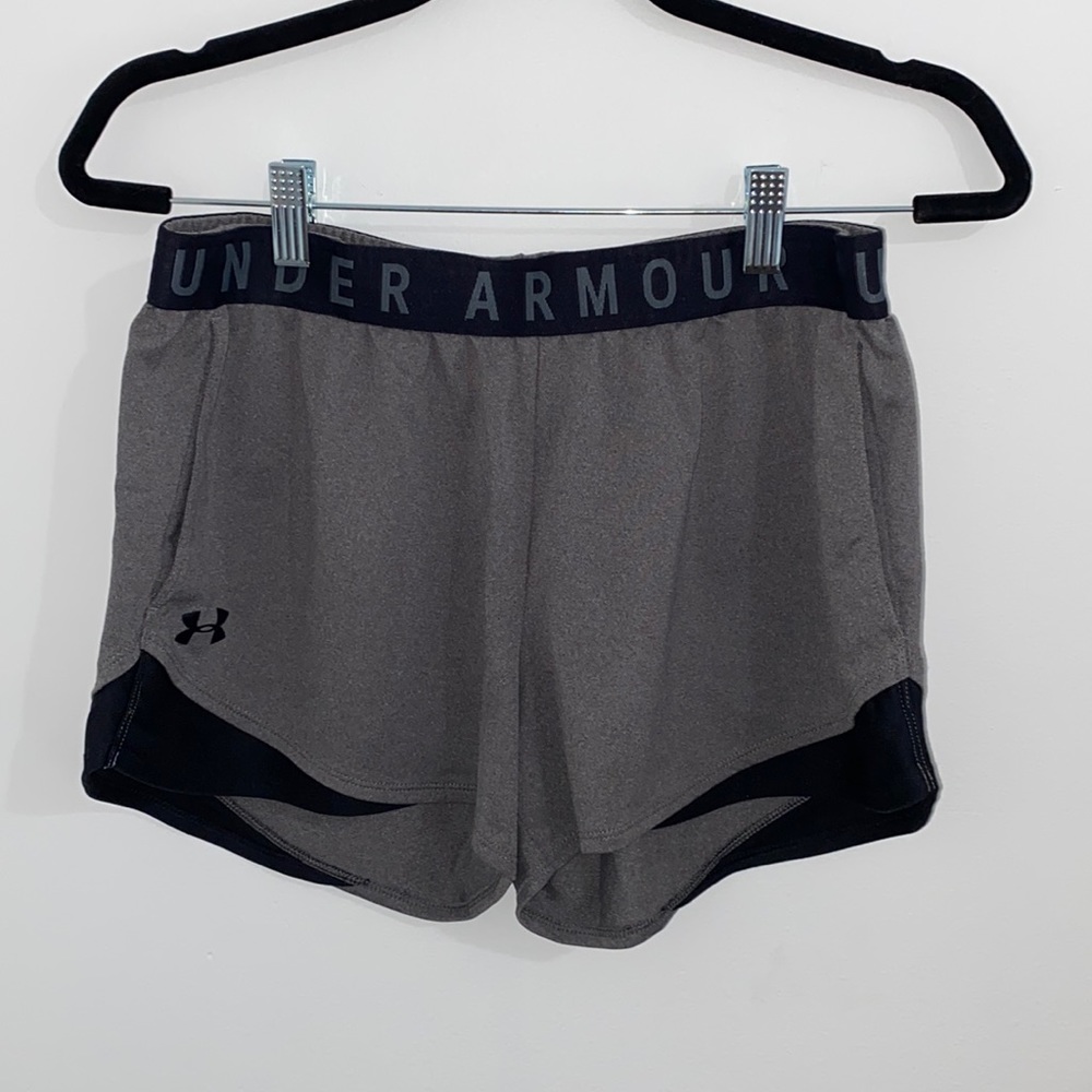 Under Armour Black and Gray Shorts